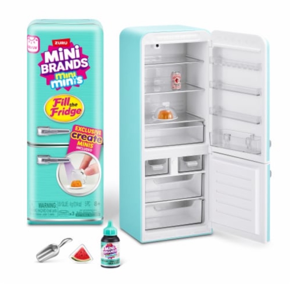 Mini Brands Mini Fridge Playset - Blue